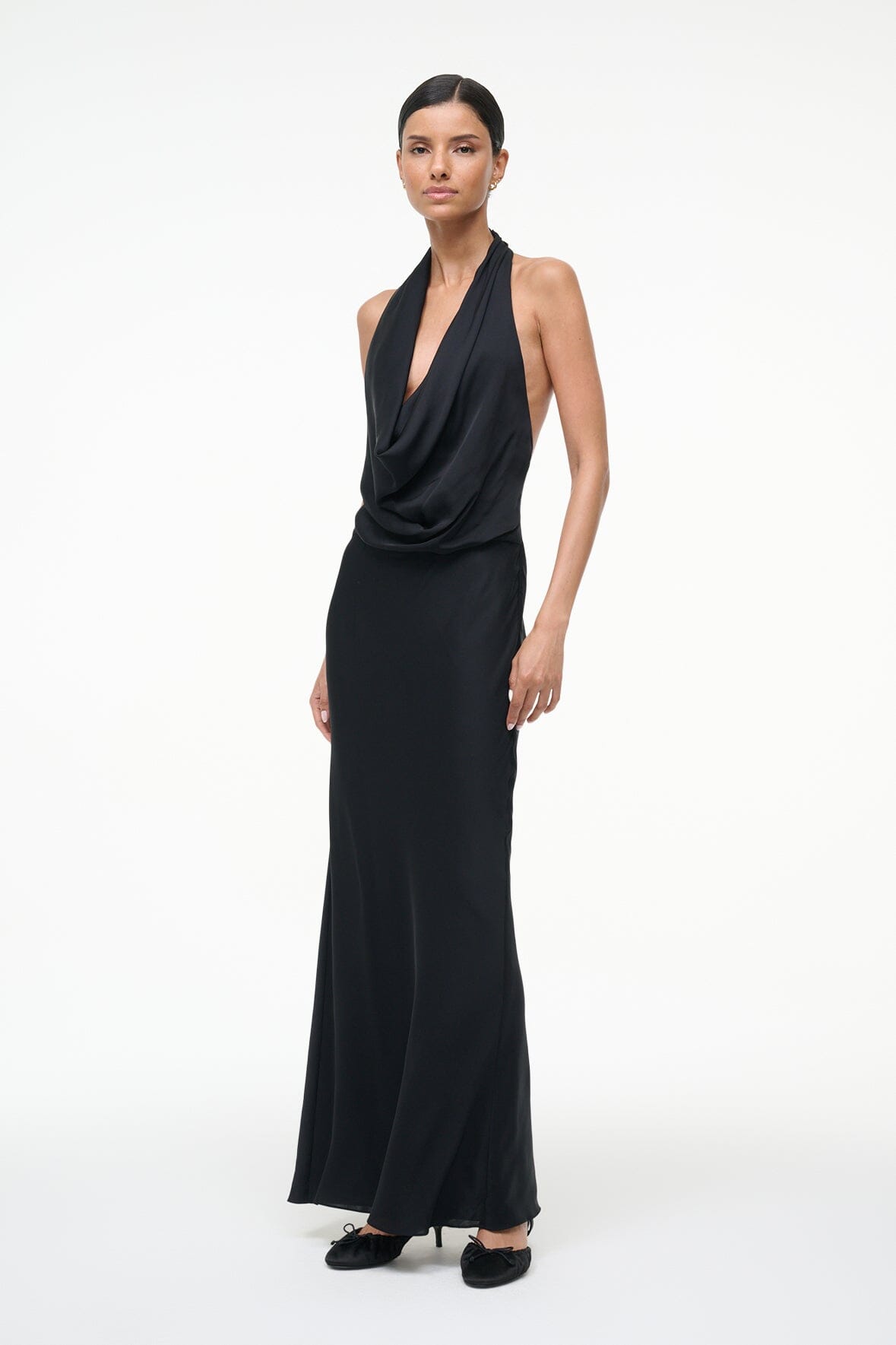 POPPI SILK DRESS | BLACK